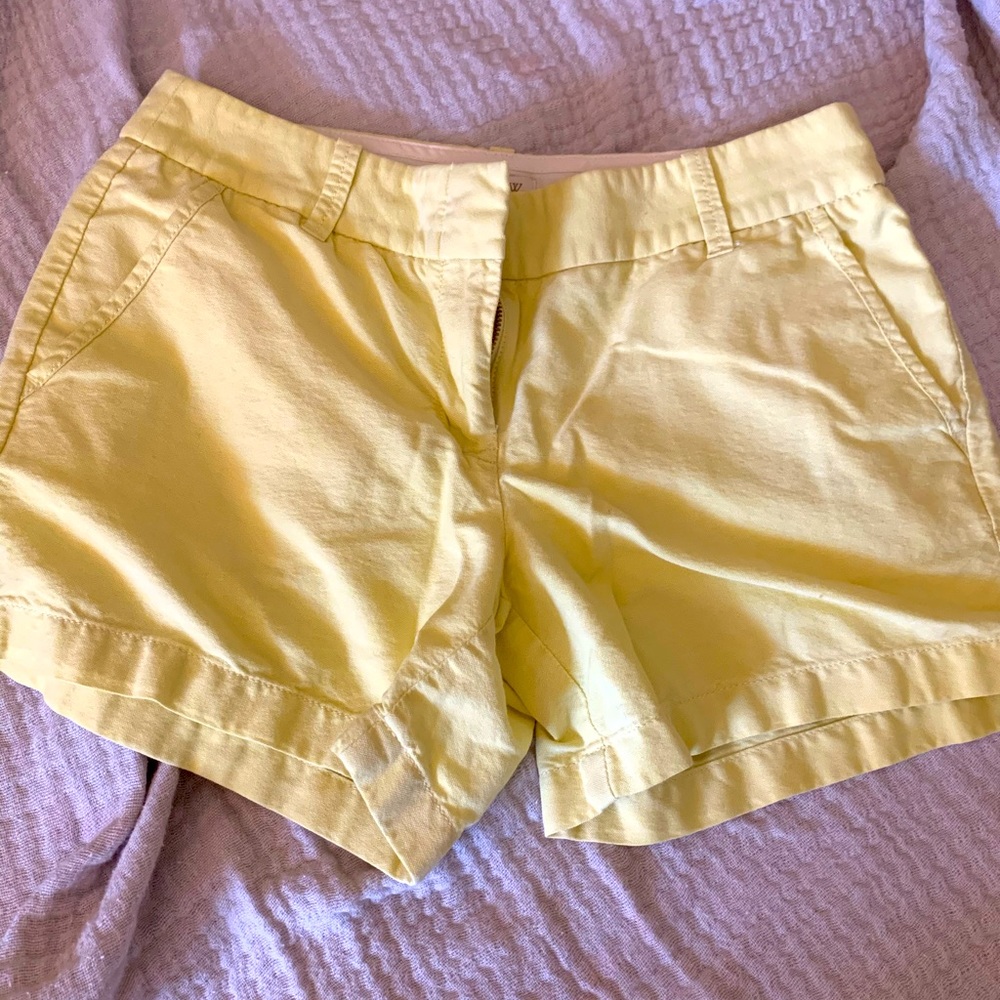 Yellow JCrew shorts